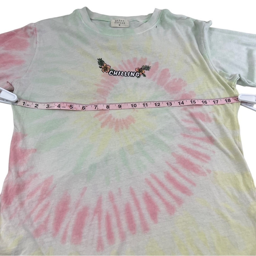Urban Nation Tie Dye Surfer Long Sleeve T Shirt Medium - Picture 5 of 7